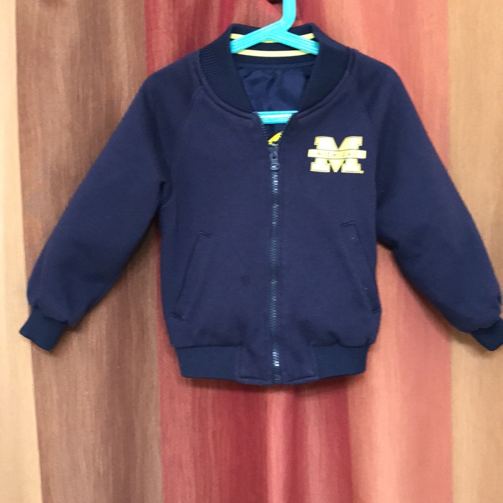 Cutest Michigan Jacket Ever!  Size 4 Kids.  Reversible!